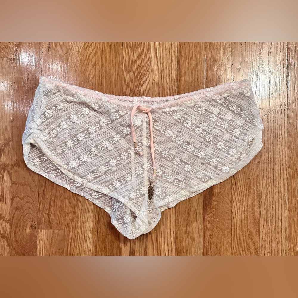 Alè by Alessandra lace swim cover up sz L